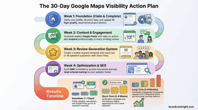 30 Day Google Maps Visibility Action Plan